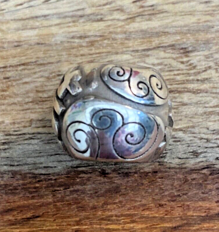 Brighton 2014 Birthday Graduation Celebration Silver Spacer Bead NWOT Very Nice!
