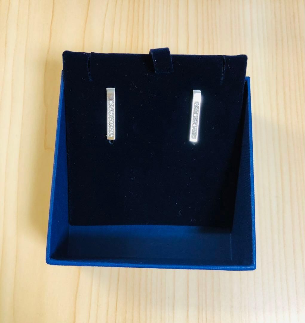 Swarovski Earrings, 2.1cm, Authentic with stamp, Used, No box