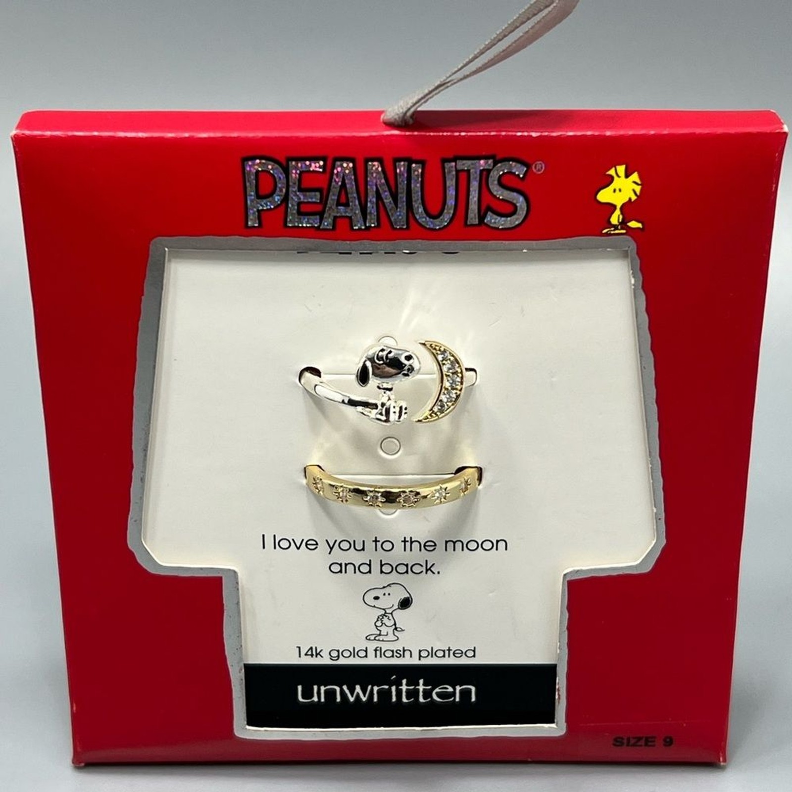 Unwritten Peanuts Snoopy Ring Set Size 9 – New