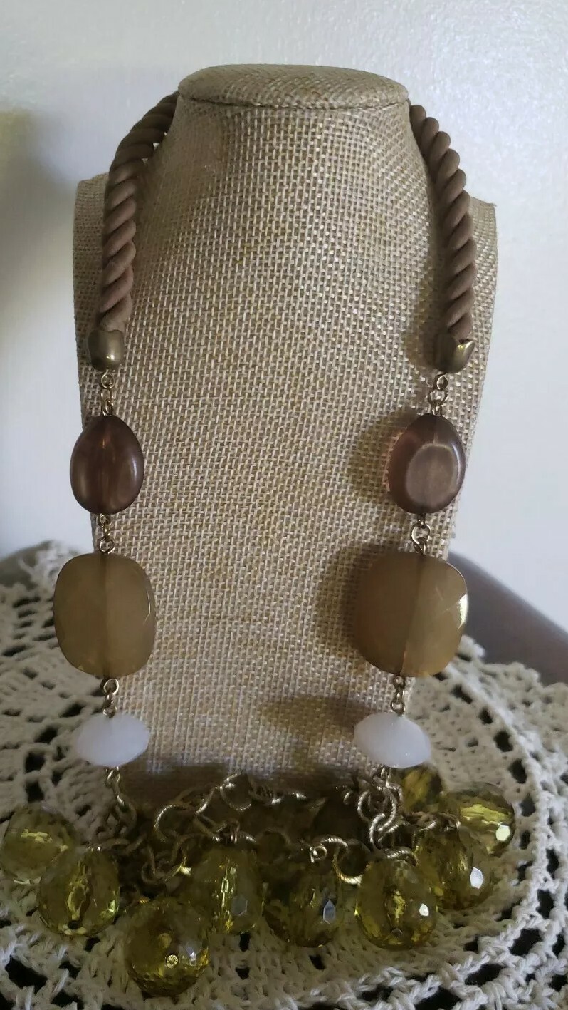 Semi-Precious Stone, Beaded Necklace ~ 15″ Long ~ Multi Colored ~ New ~ 20