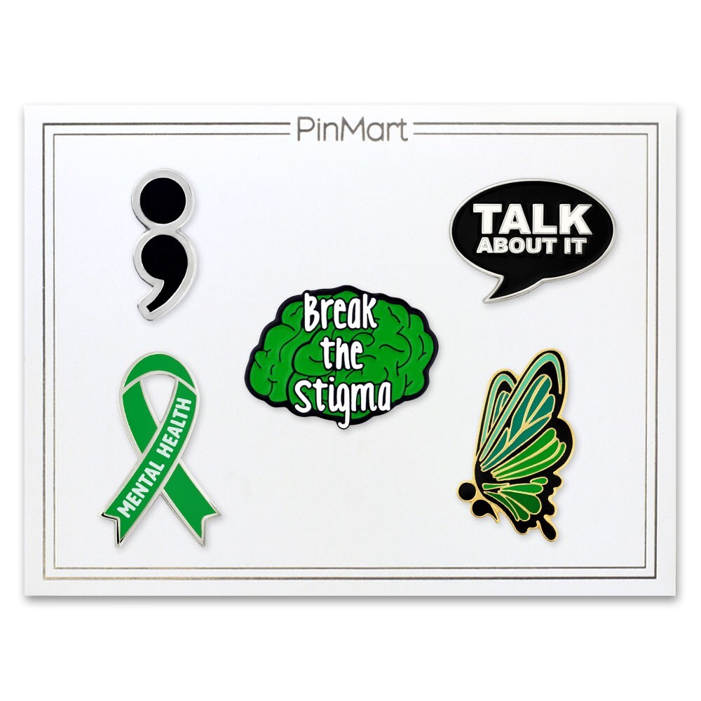 PinMart’s Suicide & Mental Health Awareness 5-Pin Set