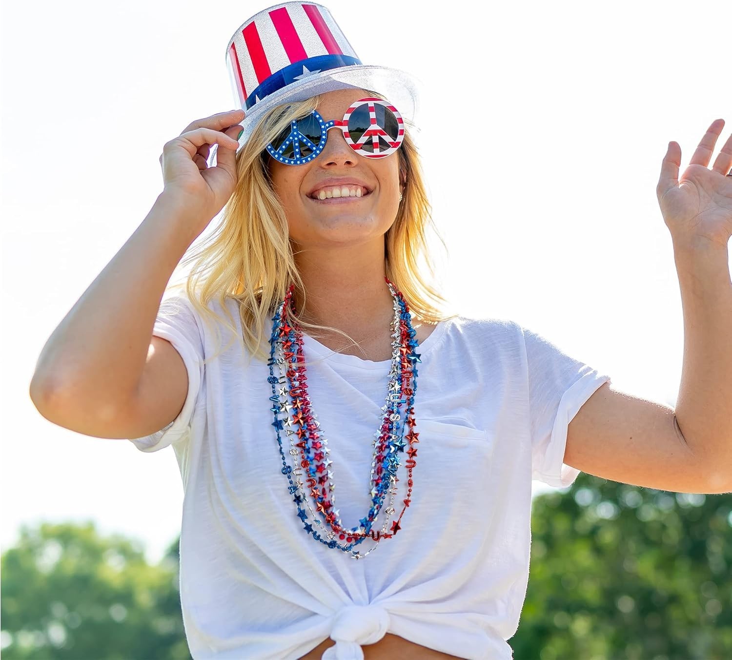 Veterans Day & July 4th Bulk Necklaces – 12 Patriotic Accessories for Parades