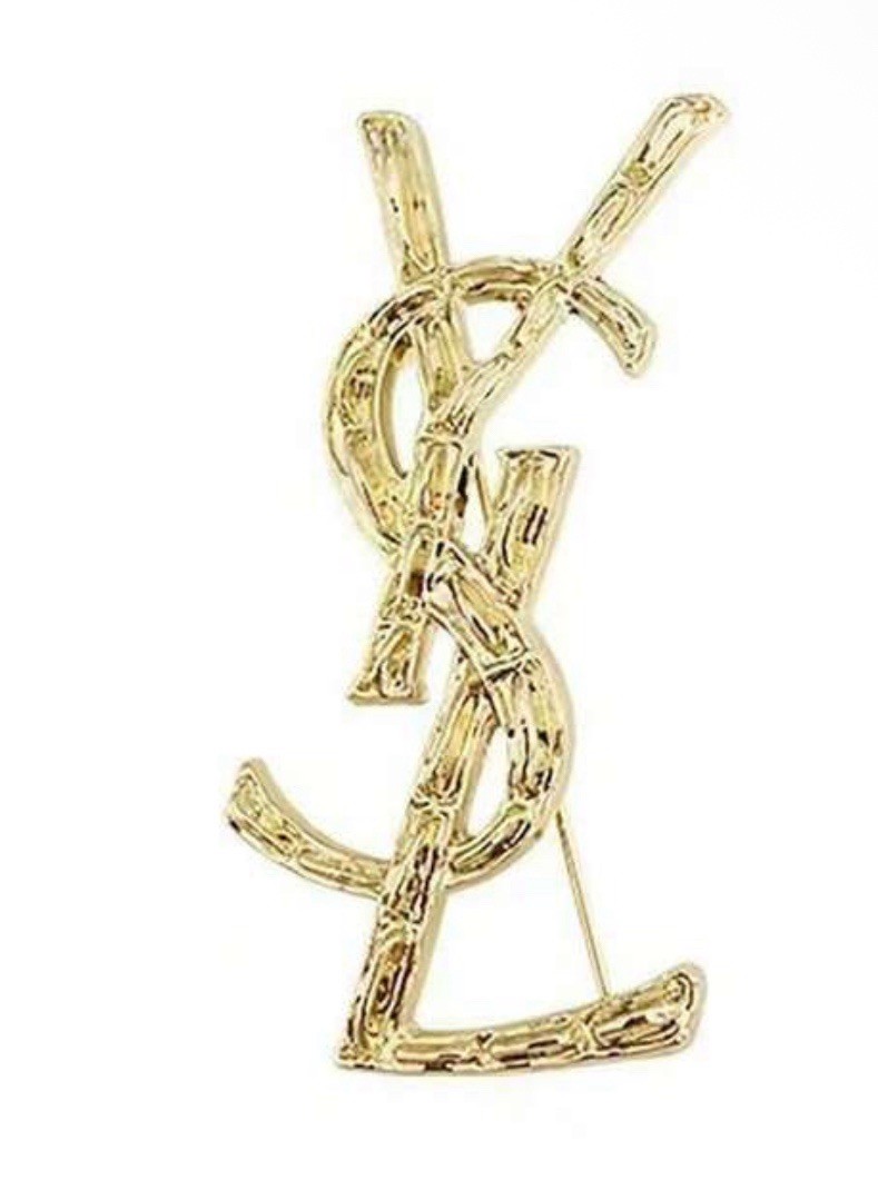 Fashionable Brooch Pin Unisex Women & Men Gold Brand New