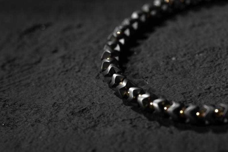 High Quality Black Hematite Stone Bracelet Healing Men Career Success Abundance