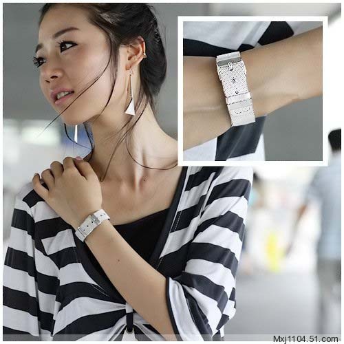 Unisex Women’s 925 Sterling Silver Bangle Bracelet 8 Inches 9.9MM Buckle L103-3