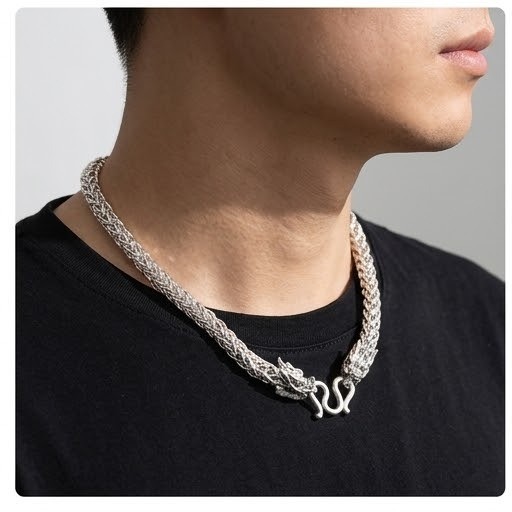 Dragon Head Necklace & Bracelet Set – Heavy Duty Statement Jewelry