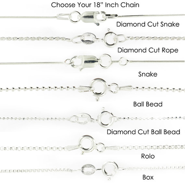 925 Sterling Silver Monogram Personalized Heart Necklace Pick any Chain Style