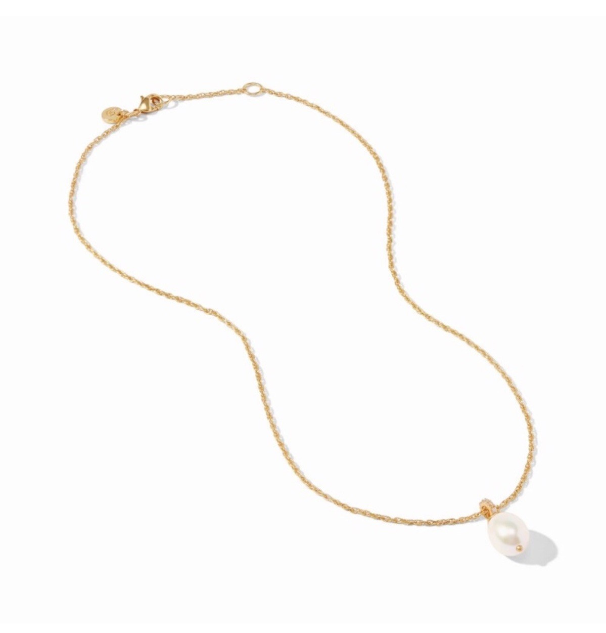 Brand New Julie Vos Celeste Pearl Solitaire Necklace