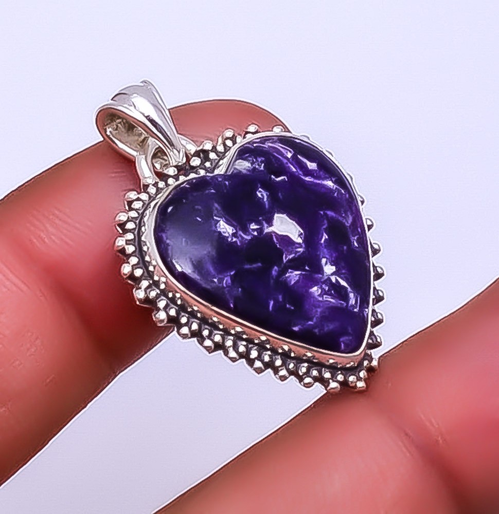Lepidolite – San Diego Gemstone 925 Sterling Silver Pendant 1.37″ P_9359_148_31