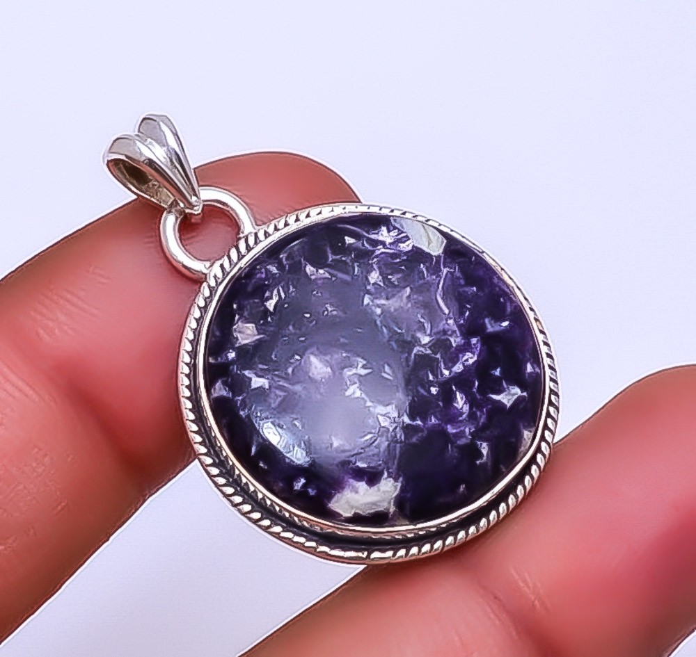 Lepidolite – San Diego 925 Sterling Silver Jewelry Pendant 1.37″ P_9359_148_27