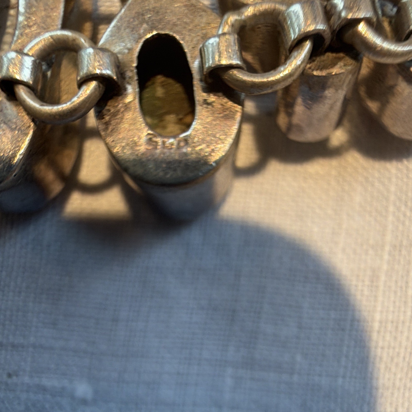 Artisan silverShell & Pearl Link Bracelet Toggle Clasp