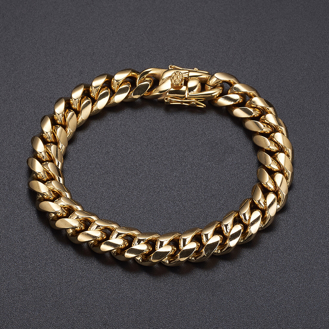 6mm-18mm Fashion Women Men Stainless Steel Miami Curb Chain Bracelet Bangle Gift