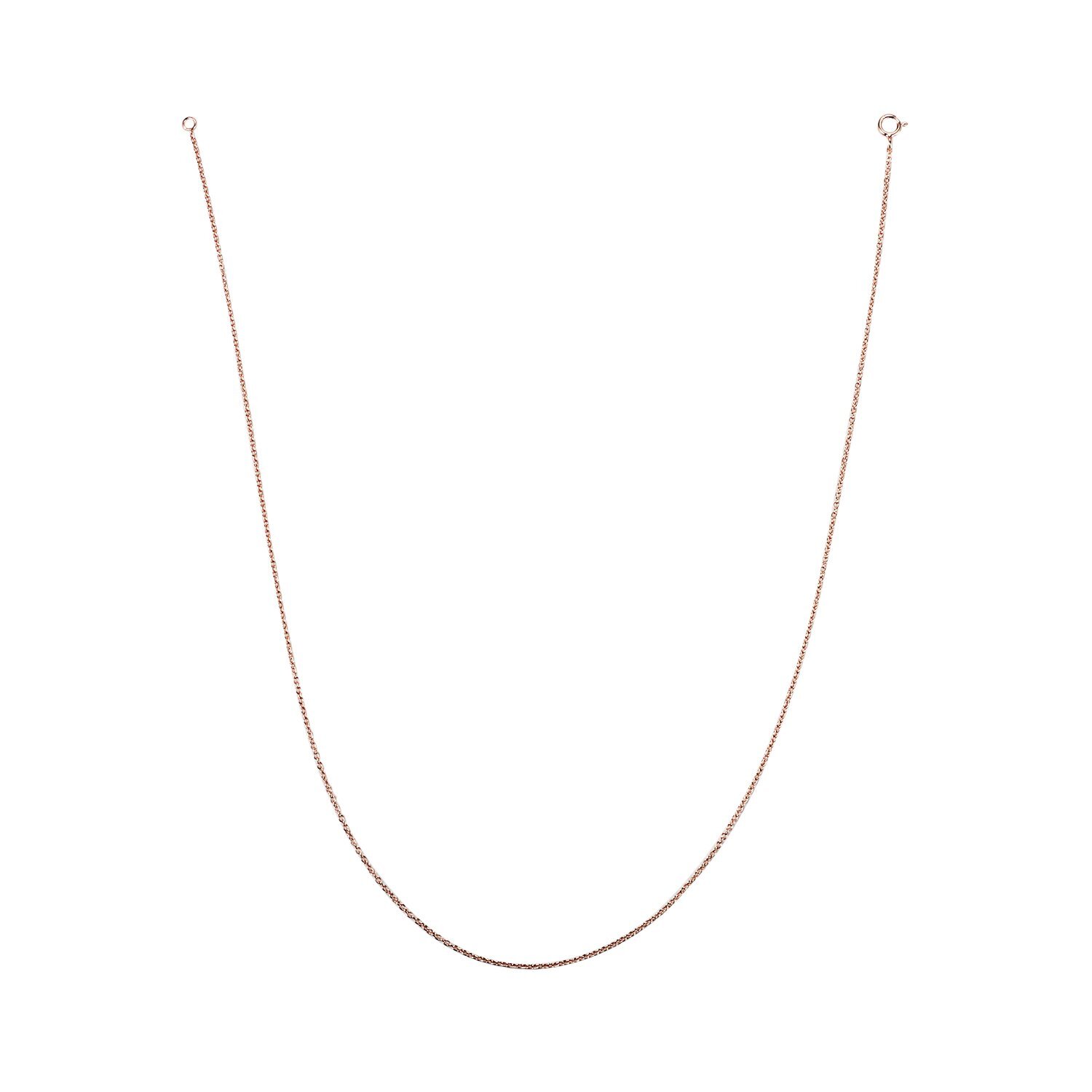 925 Silver Plated 1.2 mm O-shaped Necklace Link Men Women Jewelry Box Chain DIY