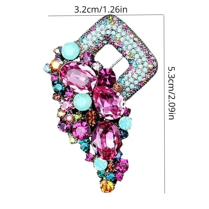 Crystal Brooch Exquisite Badge Pin Corsage Clothing Accessories Jewelry Women