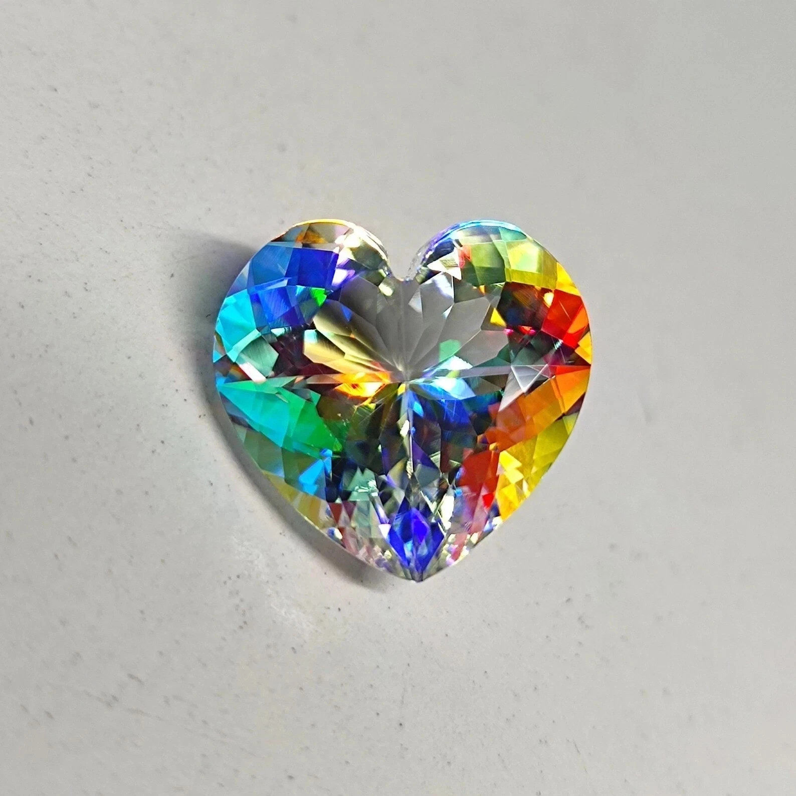 101.45 Ct Natural Mystic Topaz Rainbow Color Heart Cut Certified Loose Gemstone