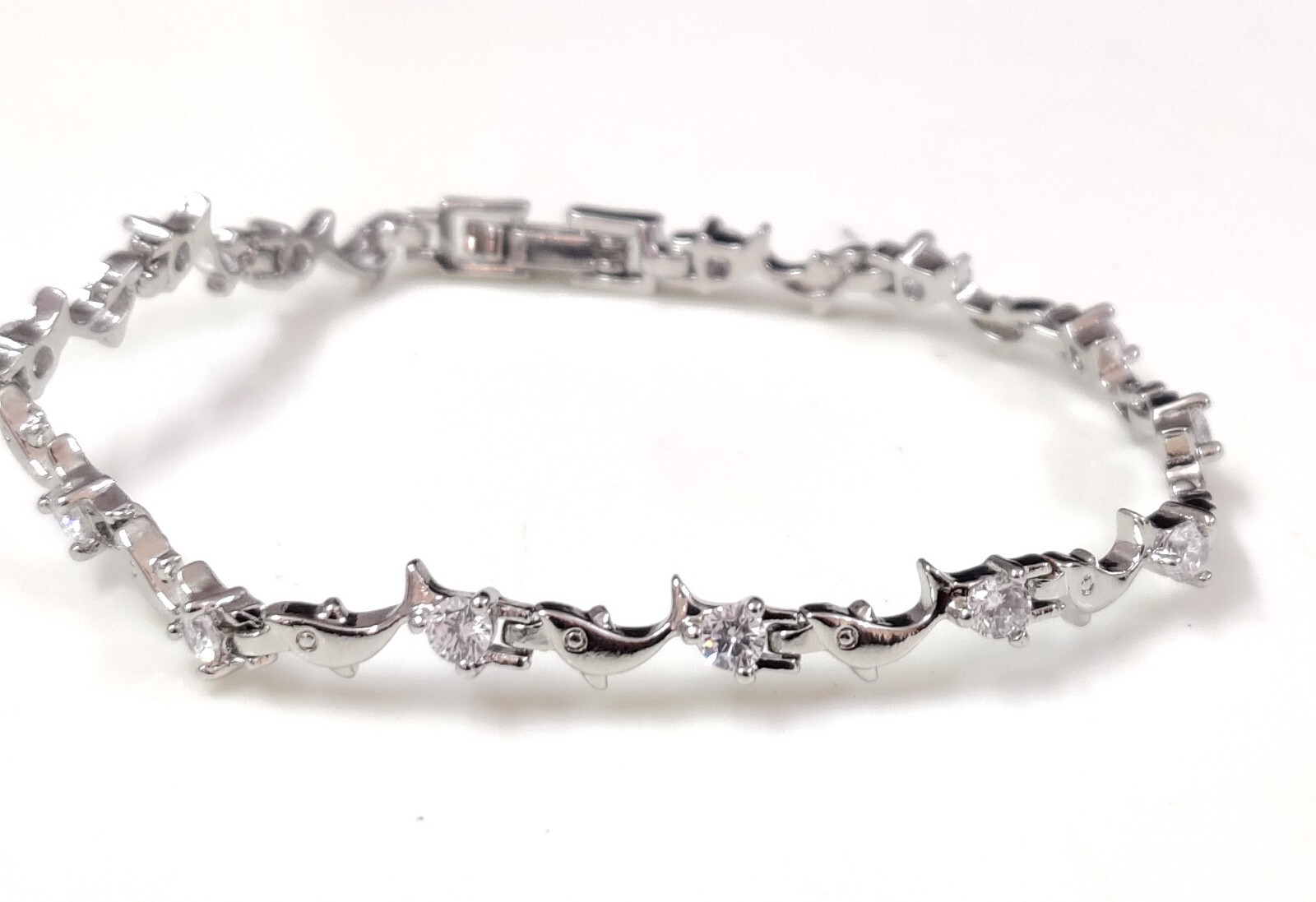 Beautiful Zircon Quartz Round Cut Show Stopper Handmade Jewelry Bracelet 7″