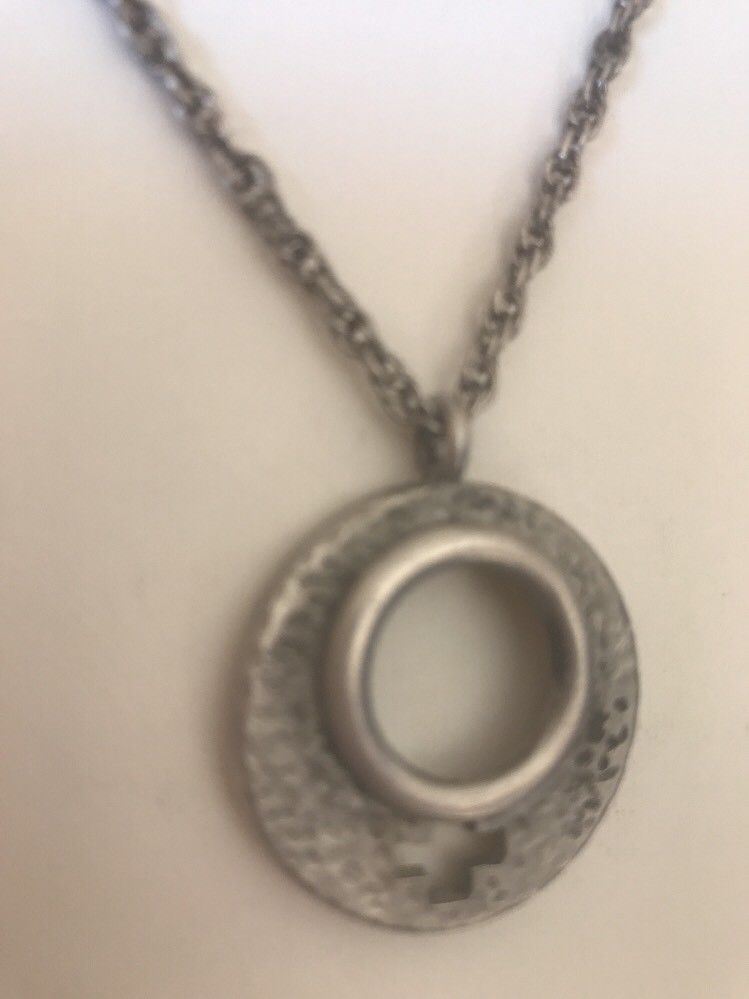 Feminist Girl Power Female Symbol Charm Necklace Pendant Reclaimed Metal Women’s