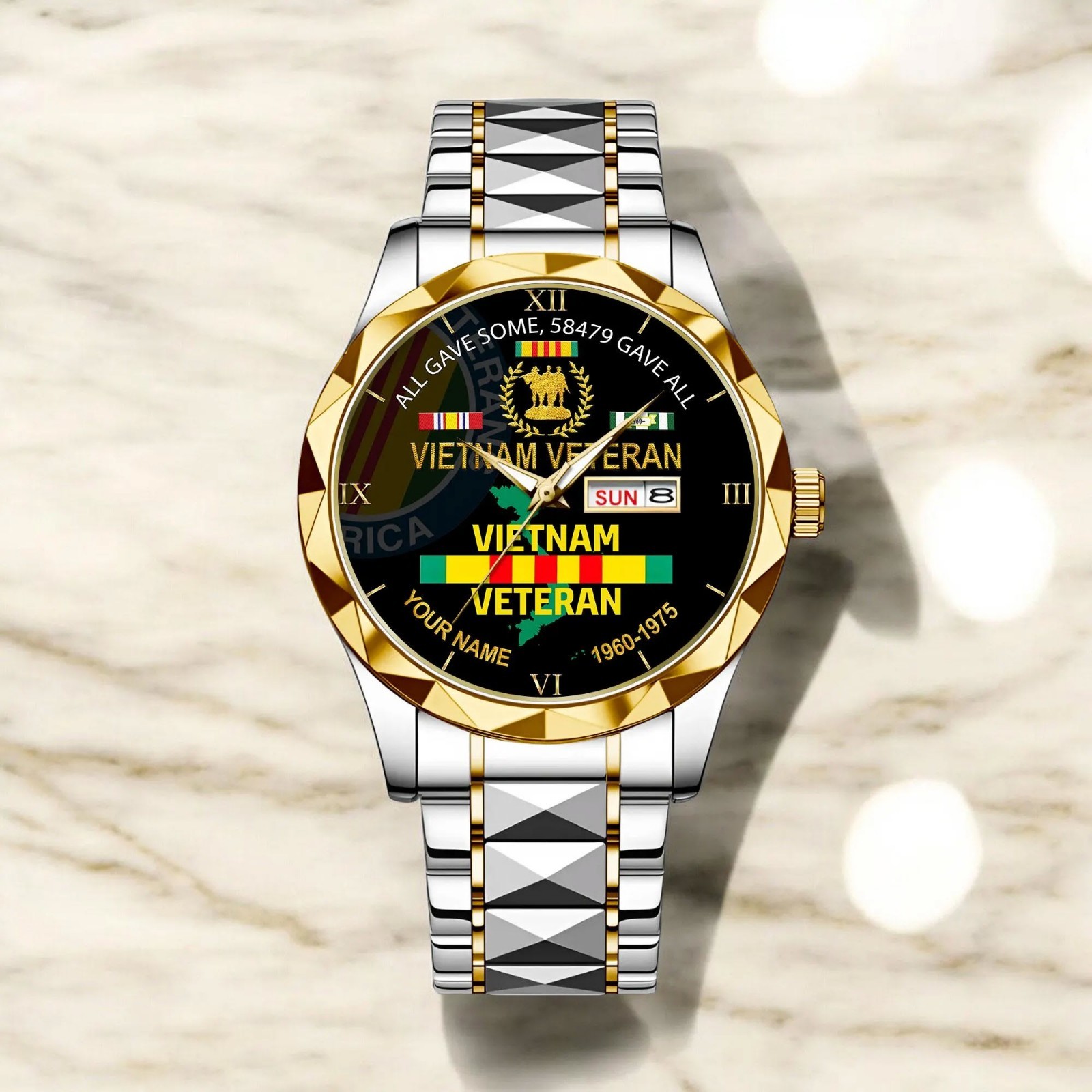 Vietnam Veteran Personalized Watch Custom Military Watch Proud Veteran Gift for