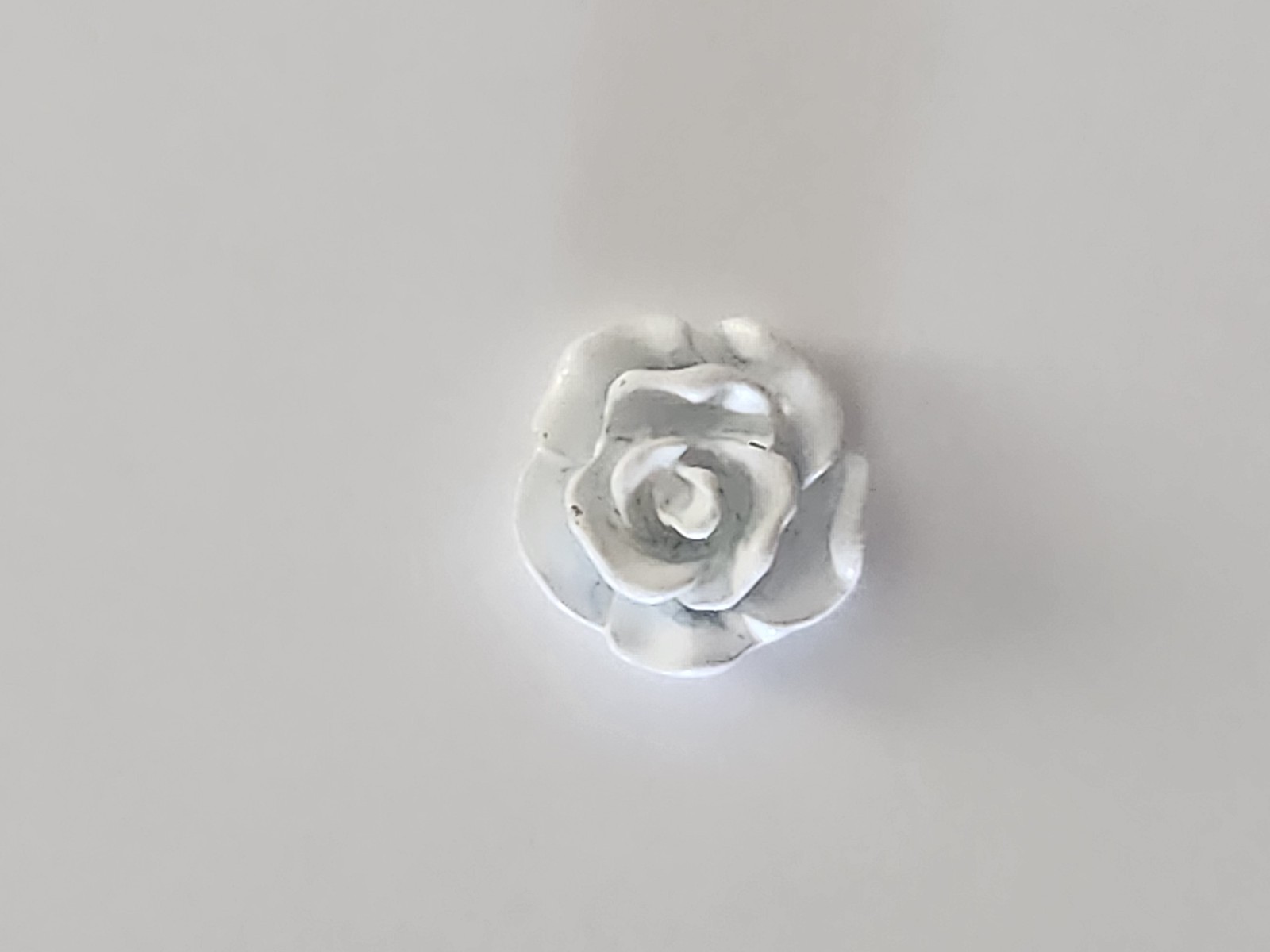 Origami Owl White Rose Charm See Description Below