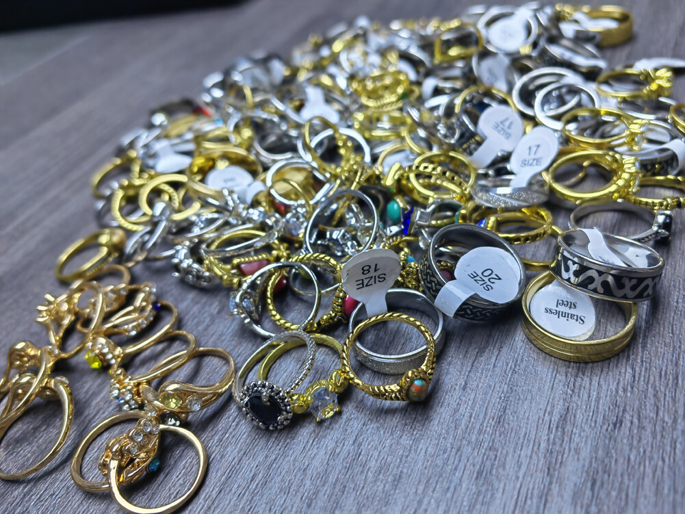 10/200x Mix Lot Alloy Stainless Steel Rings Wholesale Men Women Fashion Jewelry
