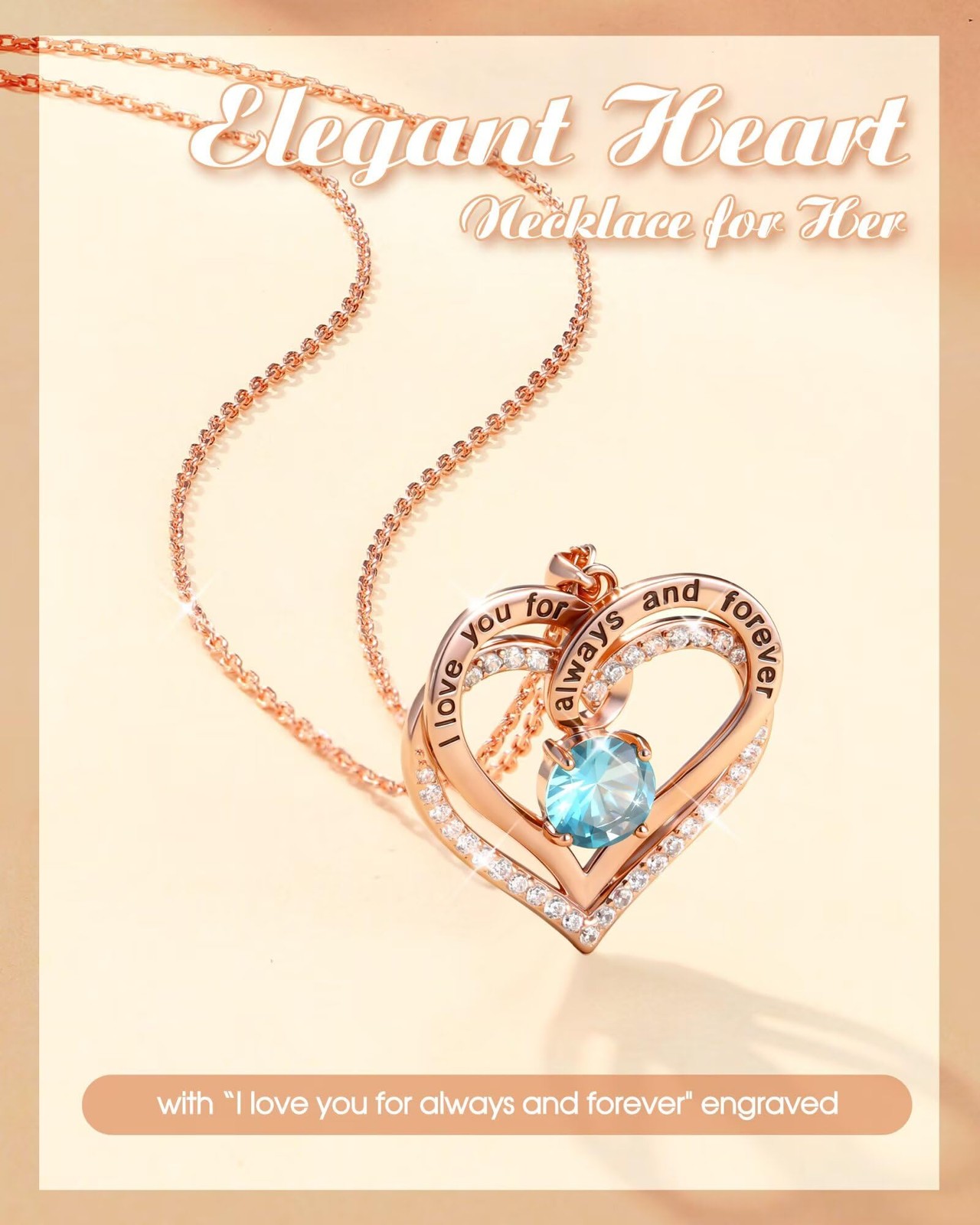 S925 Sterling Silver I Love You Heart Necklace Anniversary Birthday Gift for …