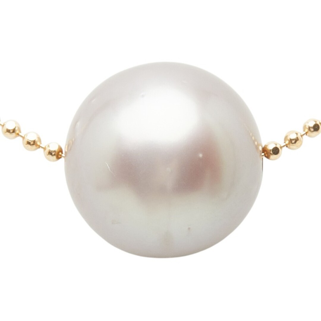 Pearl K18YG yellow gold necklace black lipped pearl 11.8-12.0mm
