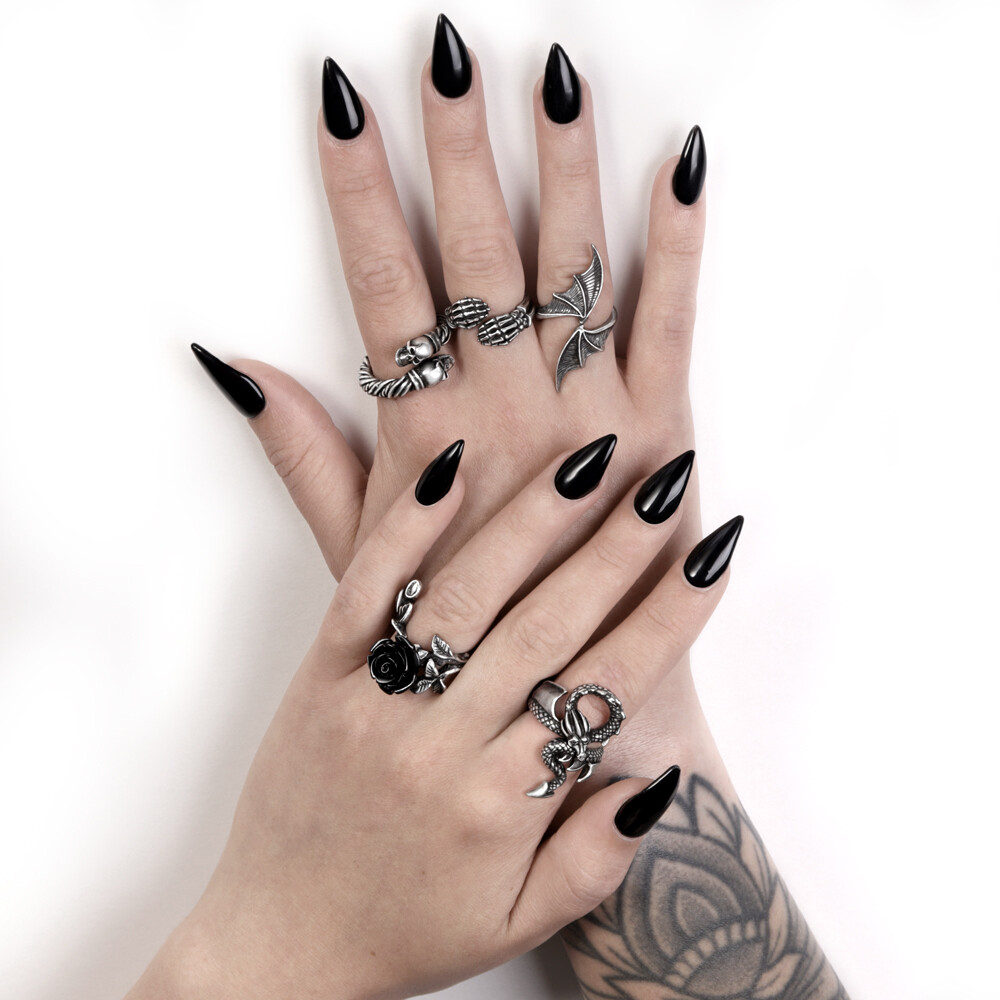Alchemy Gothic Wild Black Rose Wrap Ring Adjustable Fine English Pewter R241 New