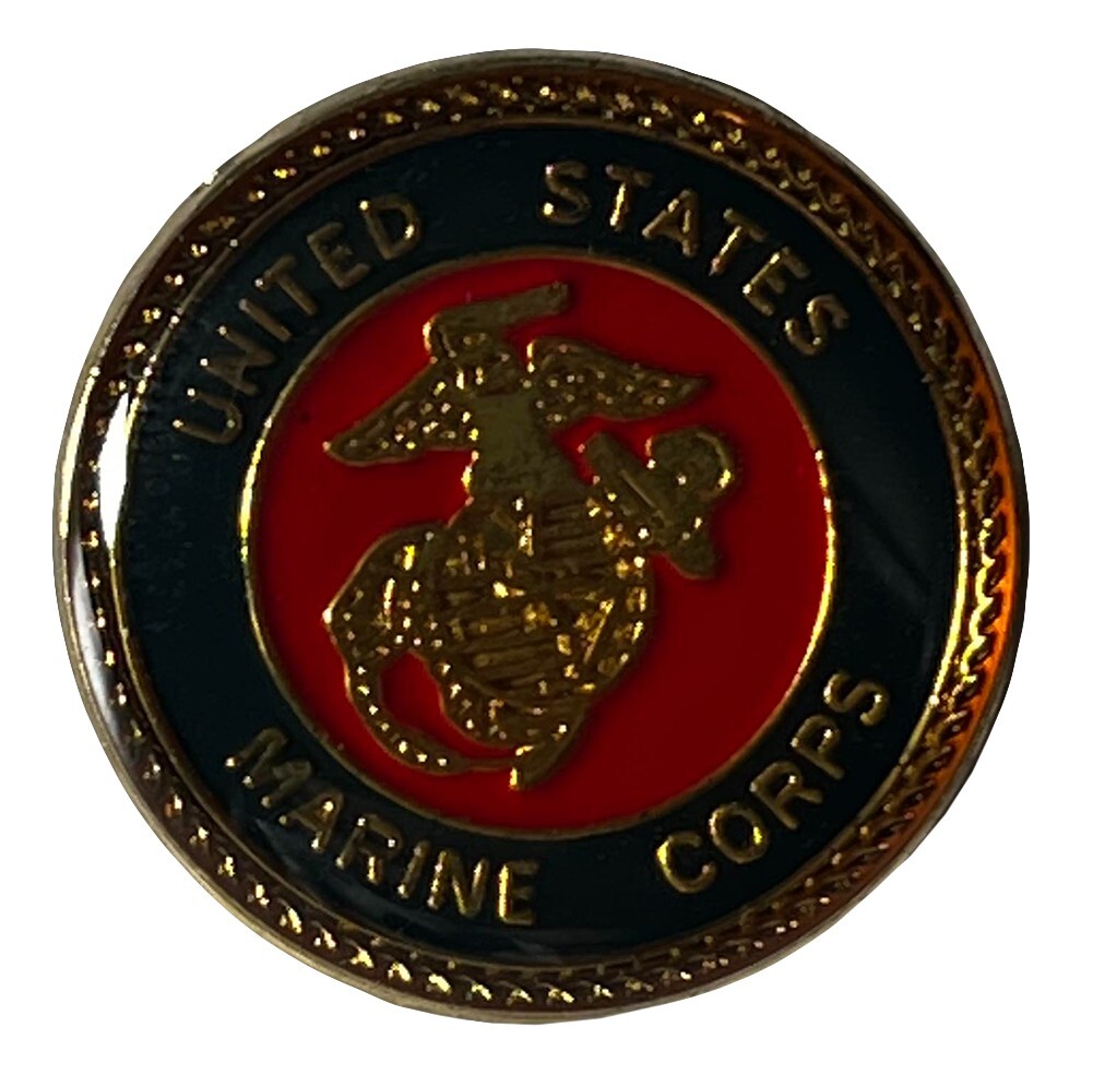 BRAND NEW Lapel Pin USMC United States Marine Corps Mini Emblem Enamel 1/2″