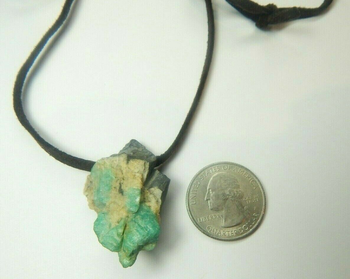Colombian Emerald Raw Mineral Beryl with crystals 50.00 Cts Cow Leather Muzo Min