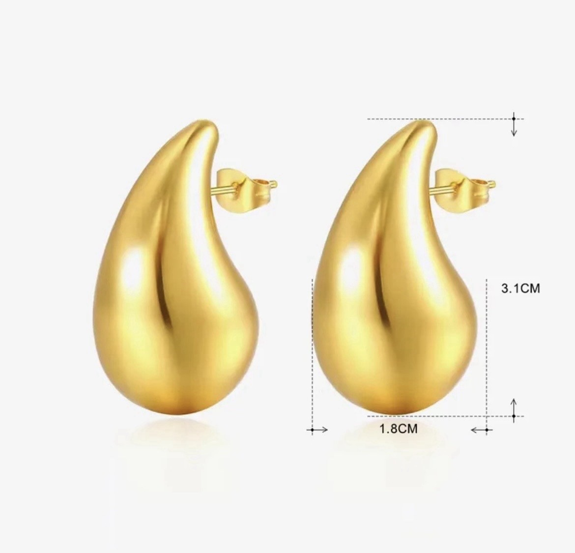 Aretes de gota earrings