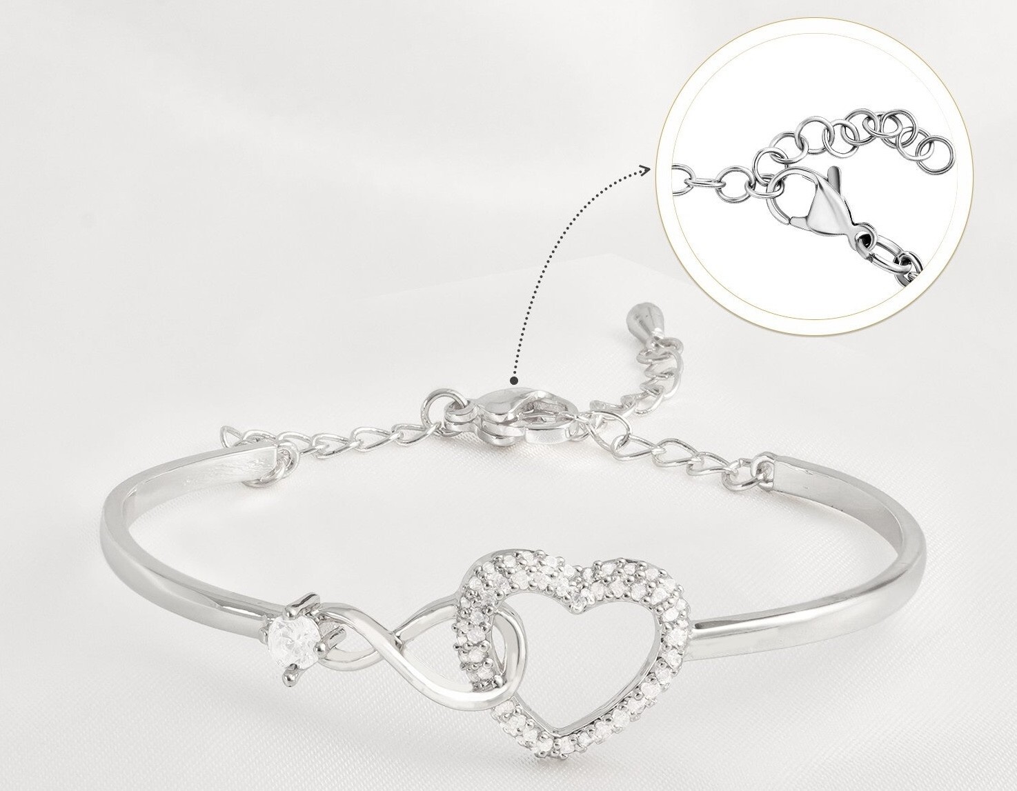 To My Beautiful Daughter Bracelet Heart Bangle Birthday Gift Girls from Mom Dad