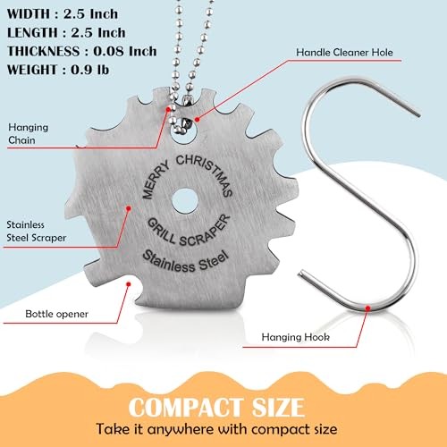Grill Scraper Stocking Stuffers for Adults Men Women Gifts Teens Gift for Men