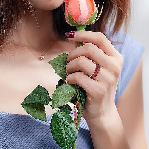 Silicone Wedding Rings for Women 4 Pack -Stackable Silicone Rubber Wedding Bands