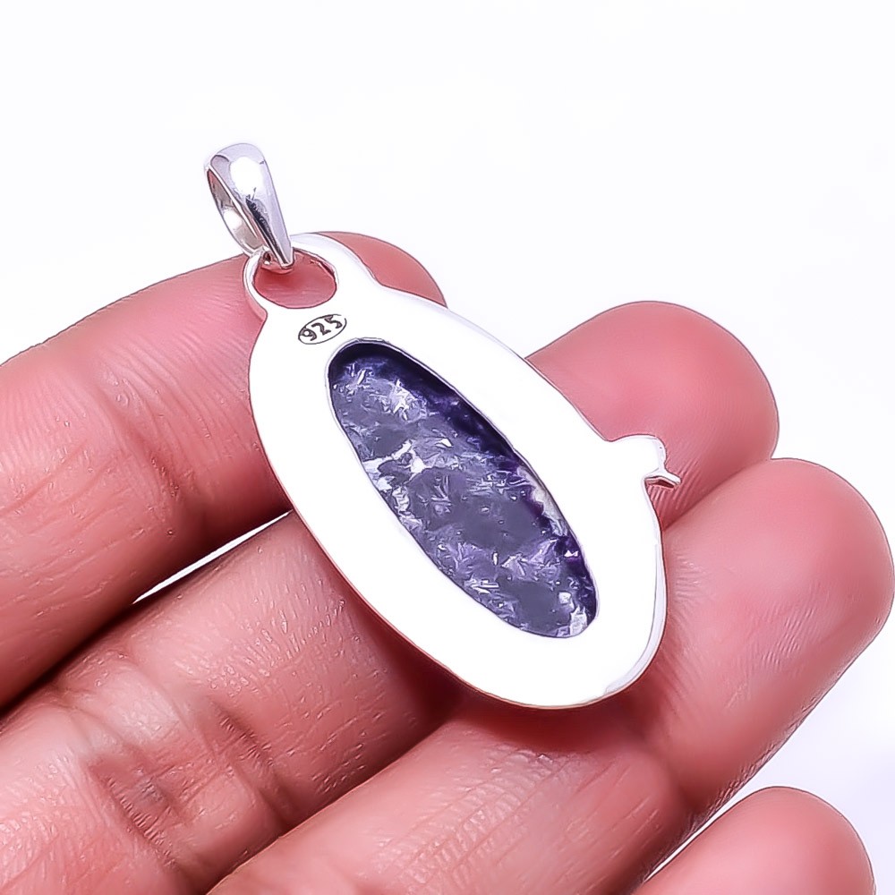 Lepidolite – San Diego 925 Sterling Silver Pendant 1.95″, Christmas Gift P39962