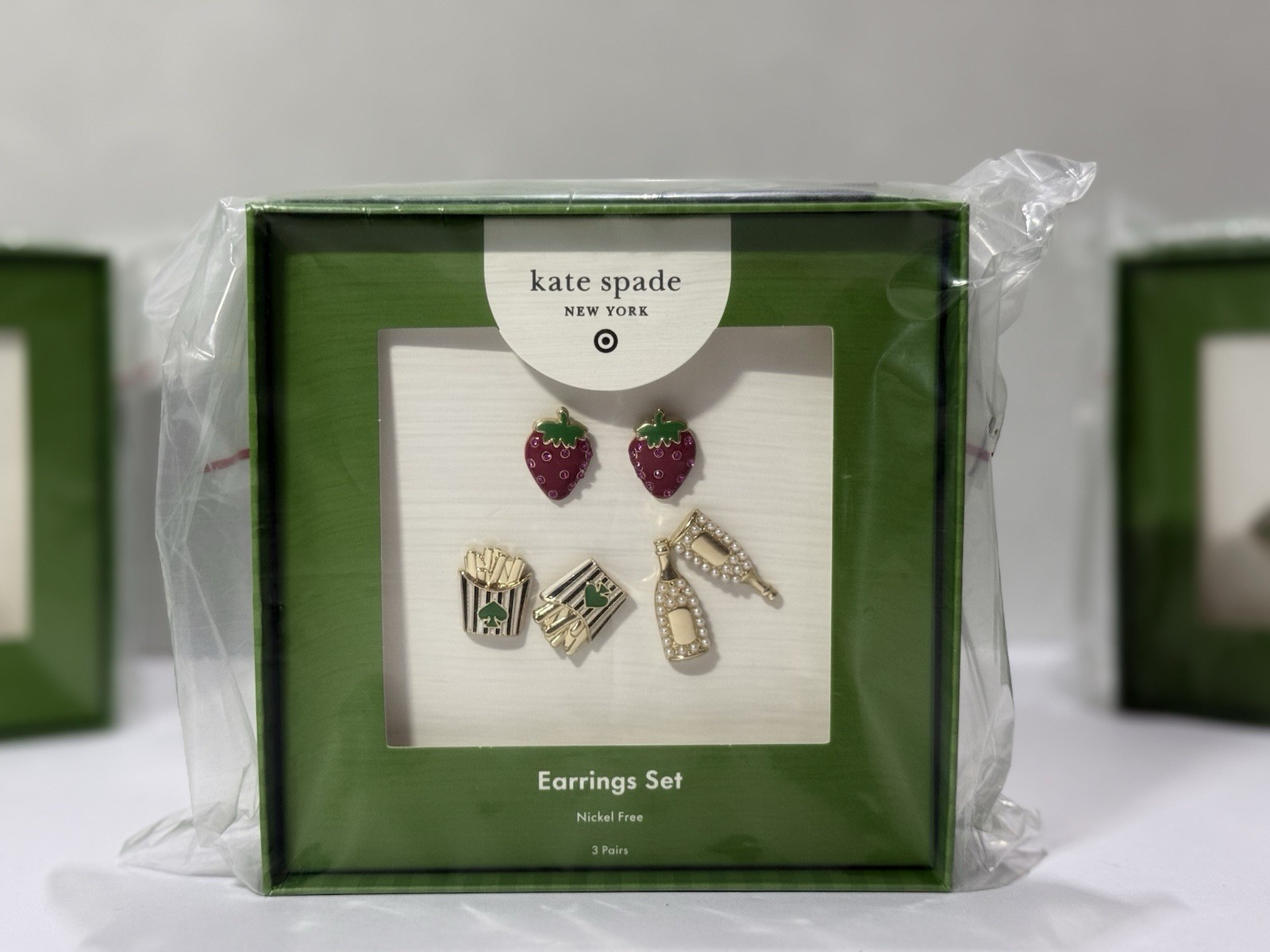 Kate Spade New York x Target Mixed Novelty Stud Earrings Set IN HAND