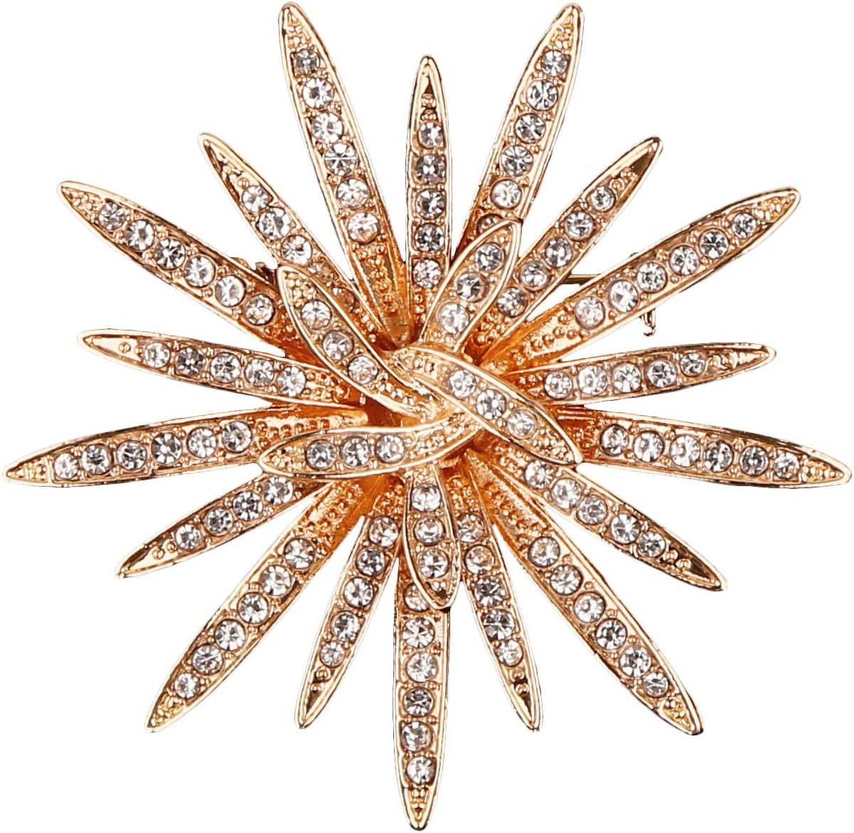 Pearl Diamond Brooch Pins for Dress Sweater Scarf, Wedding Party Decoration Birt