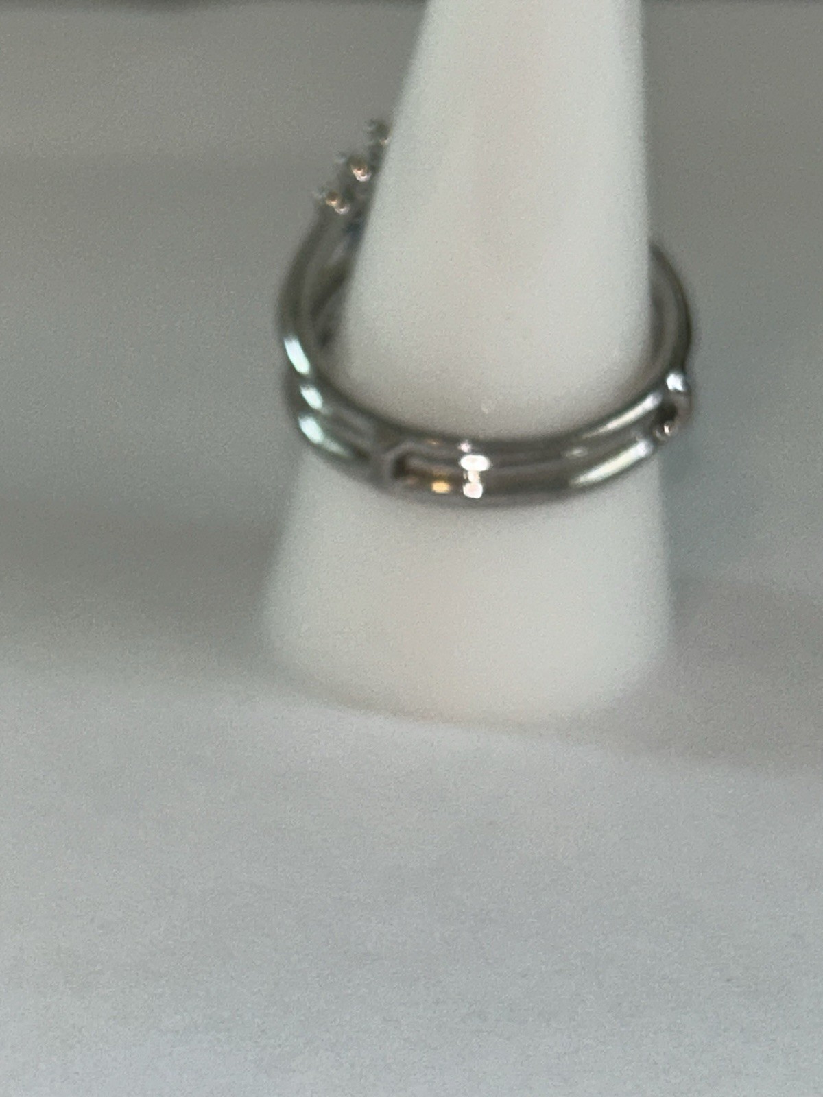 Size 9 ALL SUMMER LONG Blue Zircon Halo Rings (Set/2) Rhodium Bomb Party