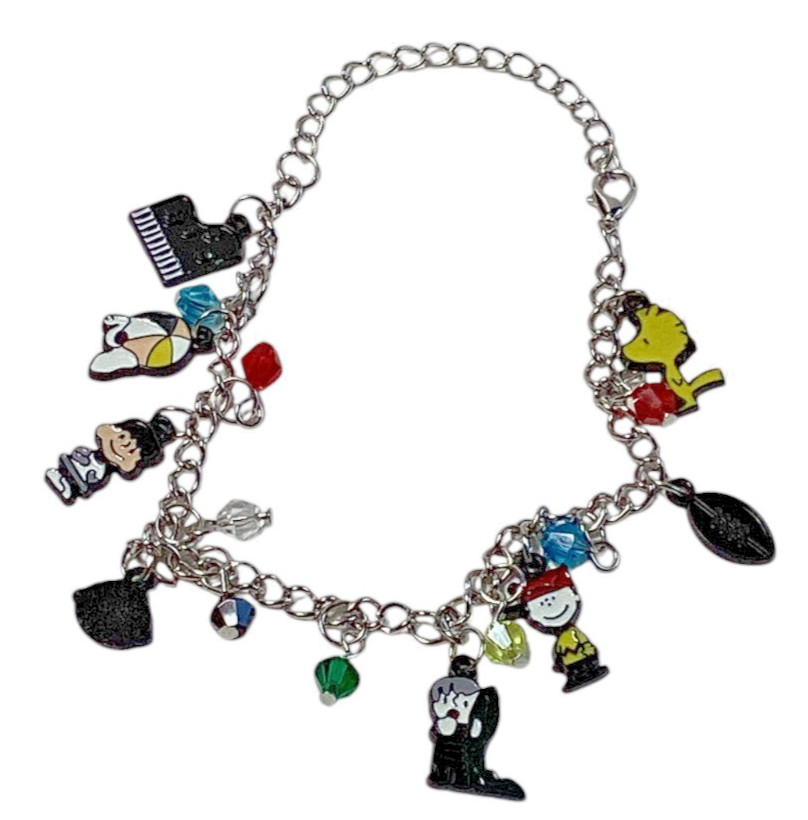 Peanuts Snoopy & Friends Assorted Metal Charm Bracelet, 11 Inches