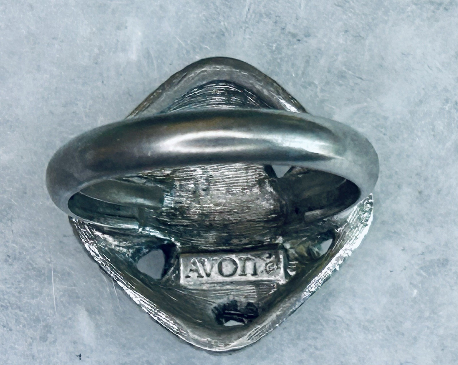 Vintage Avon Aurora Borealis Rhinestone Ring (c. 1970s–1980s)