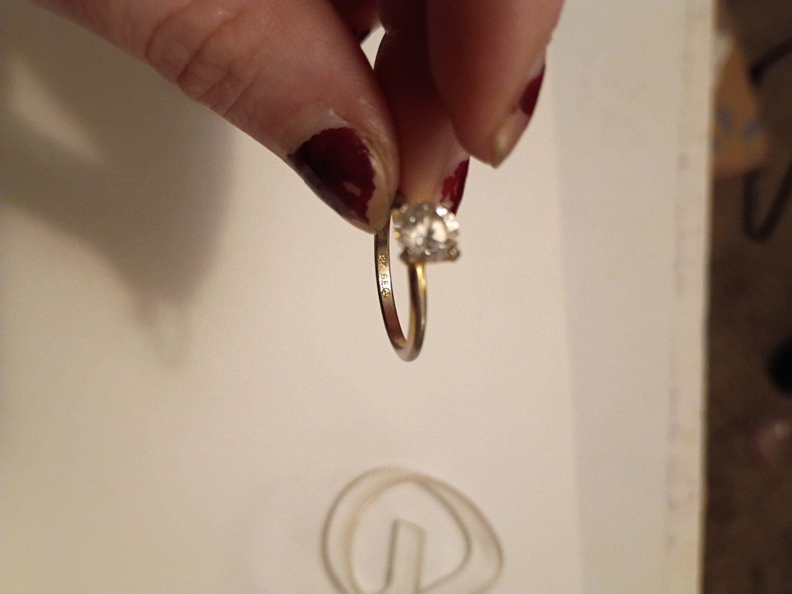 Lot of 6 18k HGE rings Size 6 – 6.5