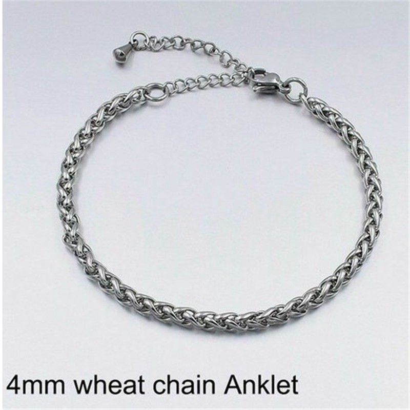Beach Jewelry Foot Leg Men Stainless Anklet Ankle Bracelet For Chain Steel Women