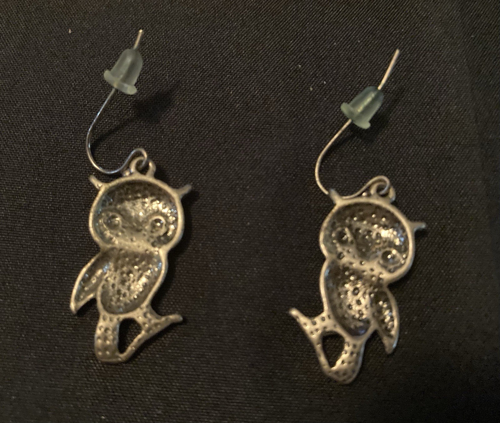 Gold Tone Owl Pendant Necklace & Dangle Earrings Jewelry Set Nickel-Free