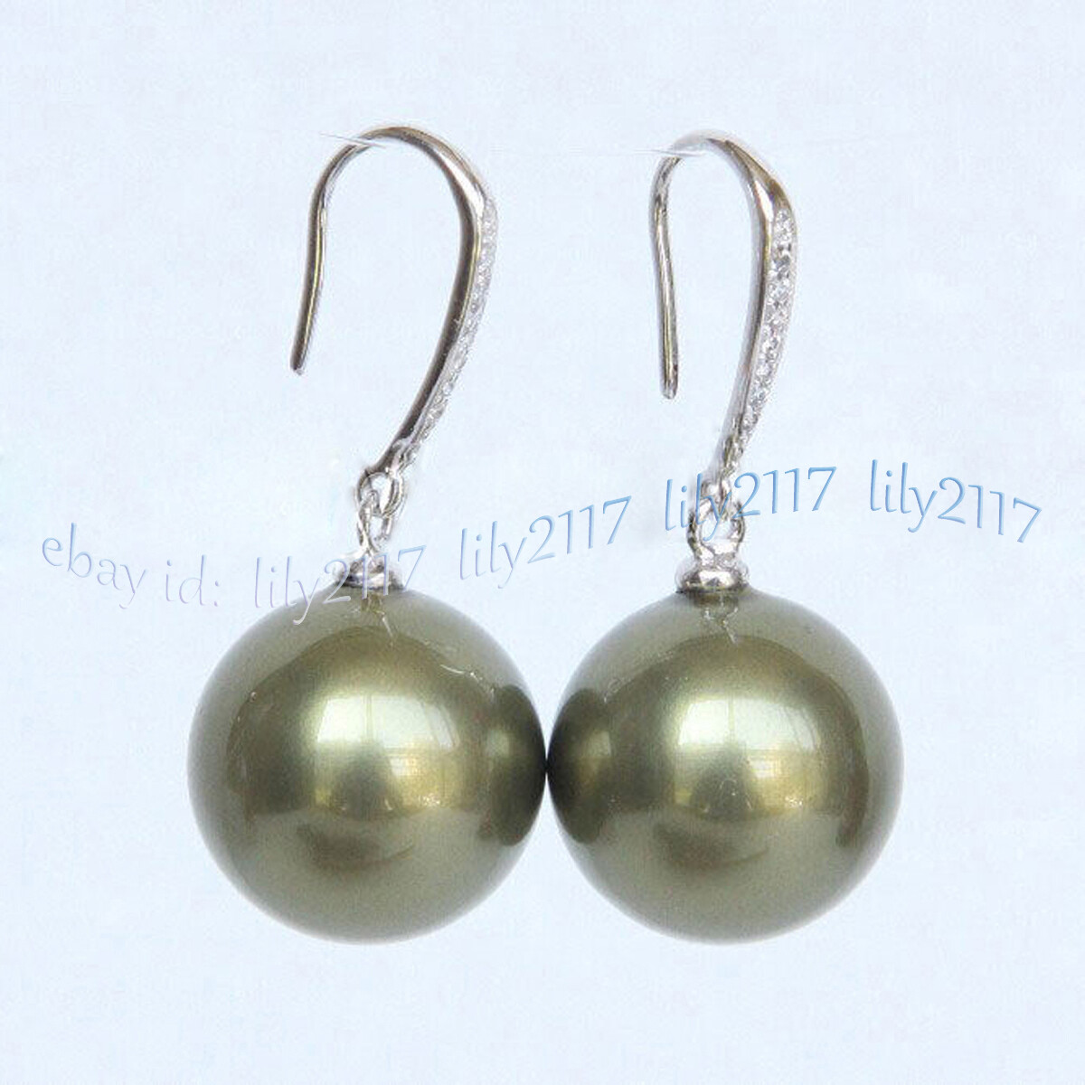 8-16mm Multicolor South Sea Shell Pearl Round Beads Dangle Silver Hook Earrings