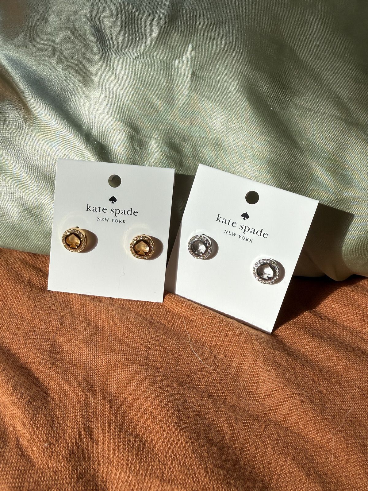 NWT Kate Spade Halo Stud Earrings Bundle Set – Gold & Silver Tone