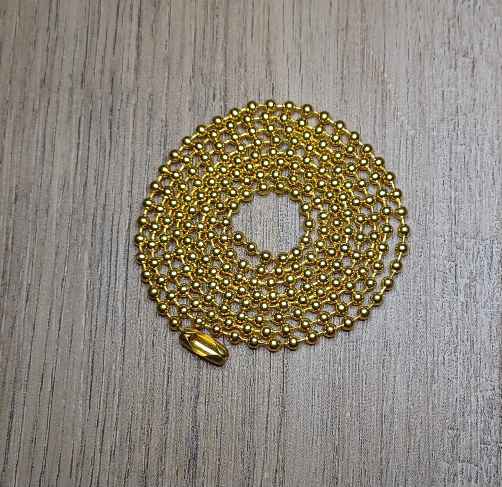 Bronze Military 2.4mm Ball Bead Dog Tag Chain Necklace 24″25″27″28″30″
