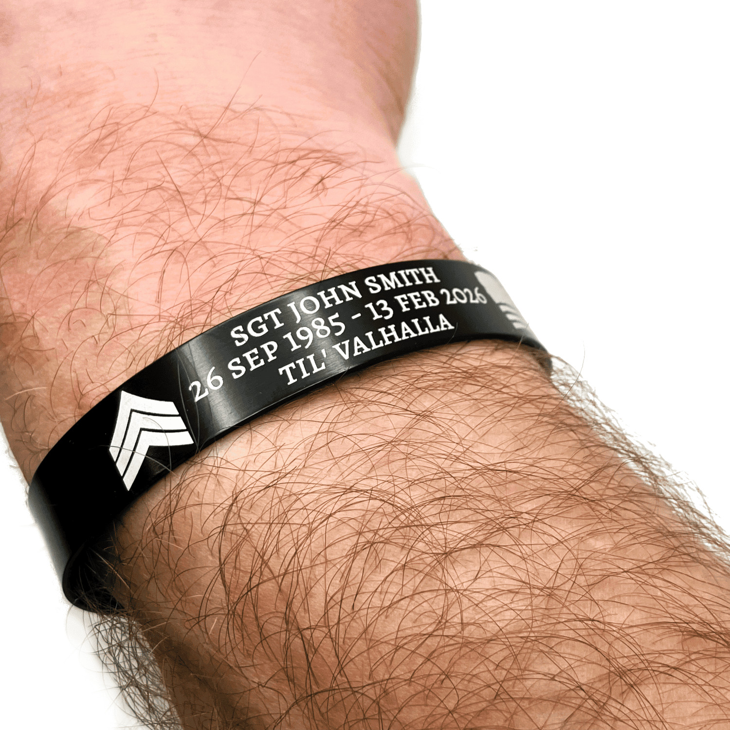 Personalized Memorial Bracelet Cuff Emotional Support Medical Alert Aluminum