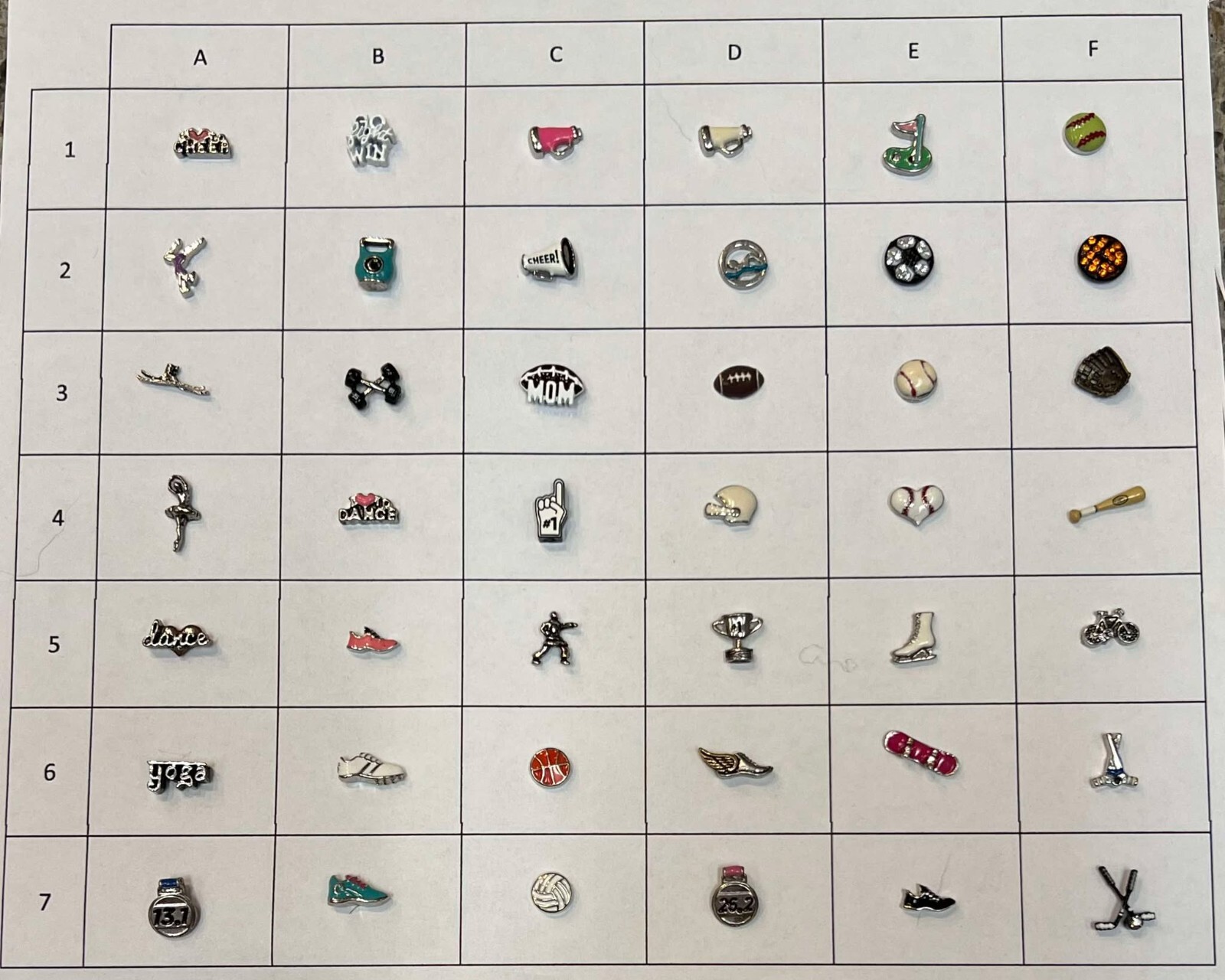 Authentic Origami Owl Charms SPORTS NEW