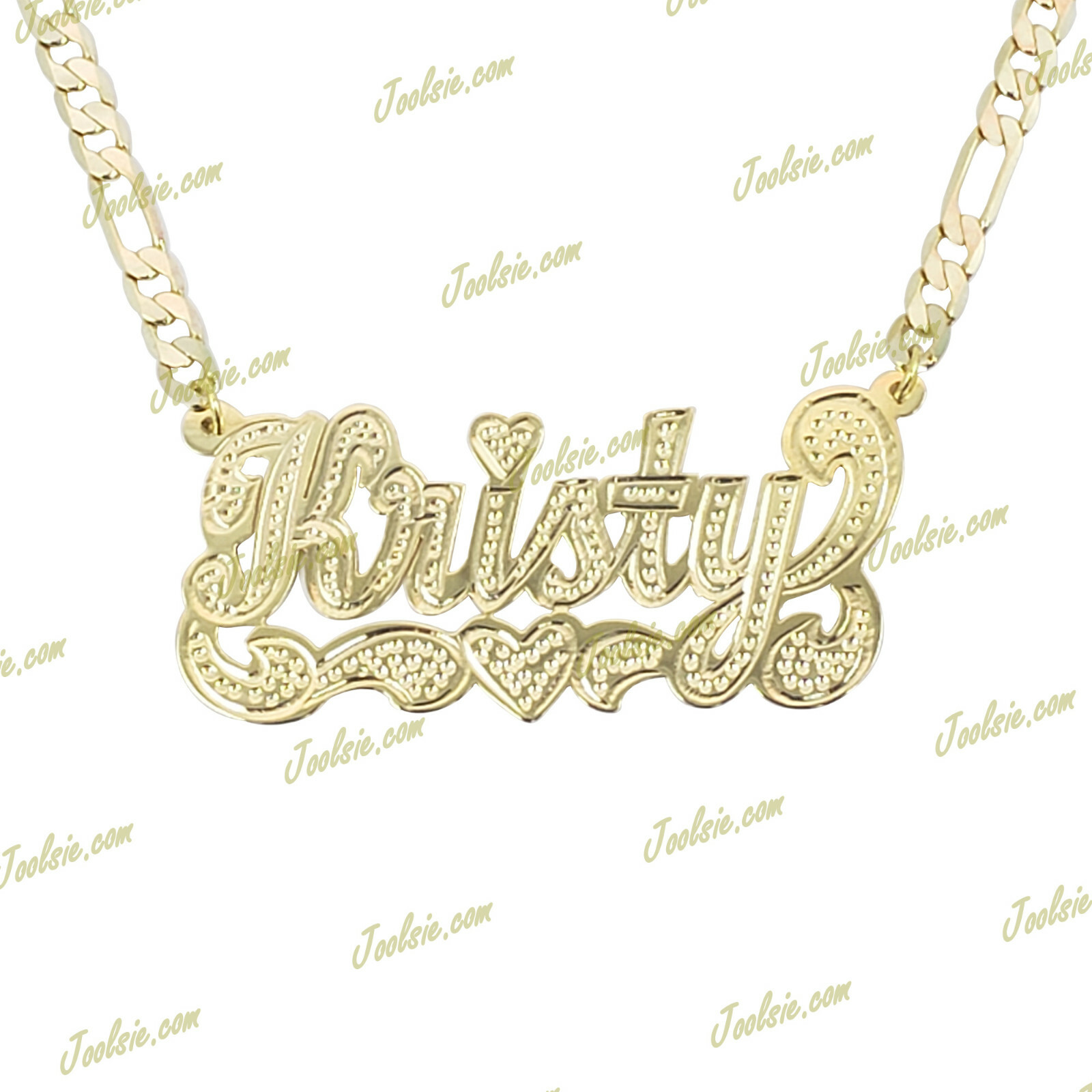 Personalized Gold Plated / 2TONE / SILVER SINGLE Name Plate Necklace ANY NAME