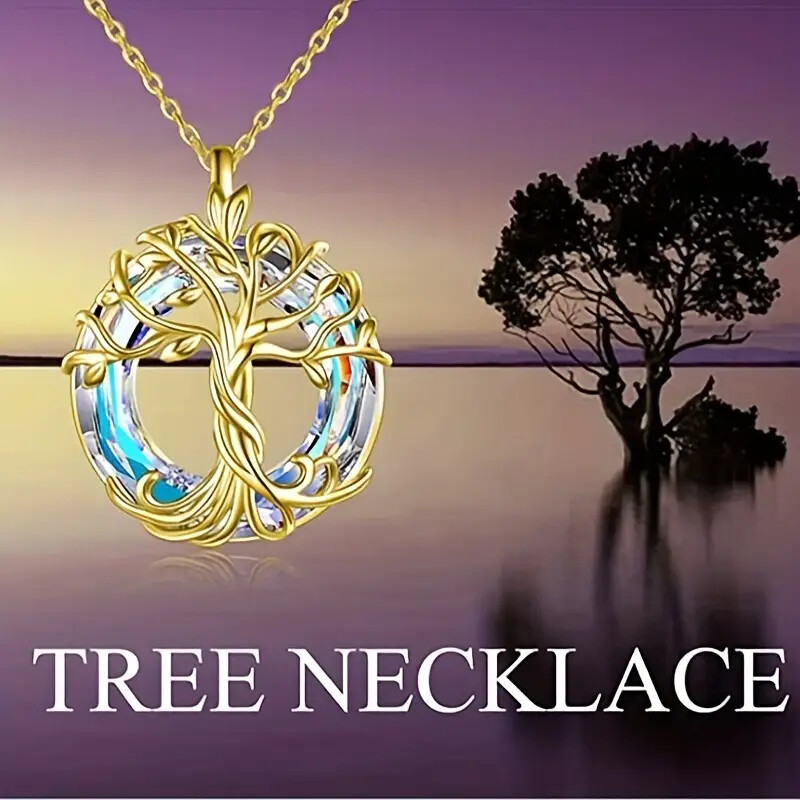 Tree Of Life Pendant Necklace Available in Silver Or Gold Color