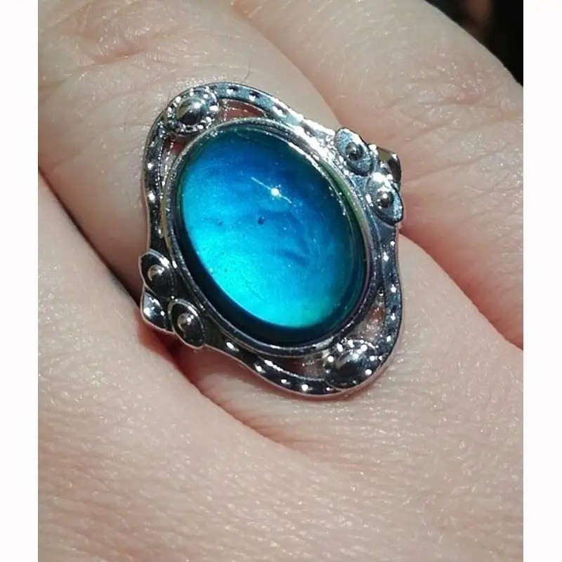 Adjustable Emotion Feeling Color Change Mood Ring Vintage Fashion Jewelry